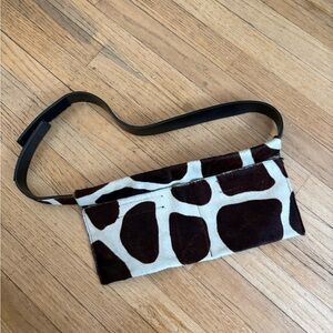 Ponyhair Cowprint Belt Bag